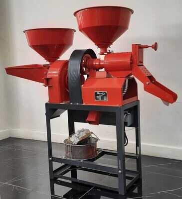 Milano Semi-Automatic Combined Rice Mill With a 3HP Motor.