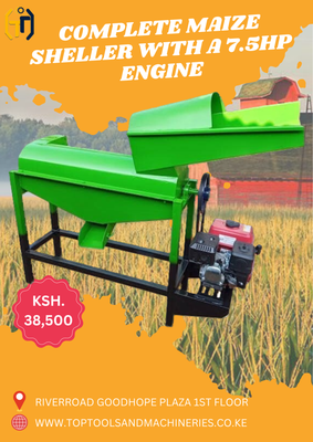 COMPLETE MAIZE SHELLER WITH A 7.5HP PETROL ENGINE