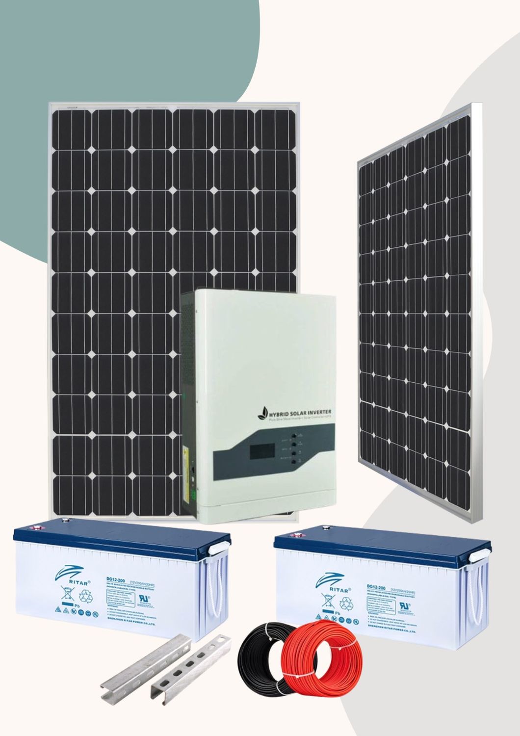 1 Kw Backup Solar Complete System Kit