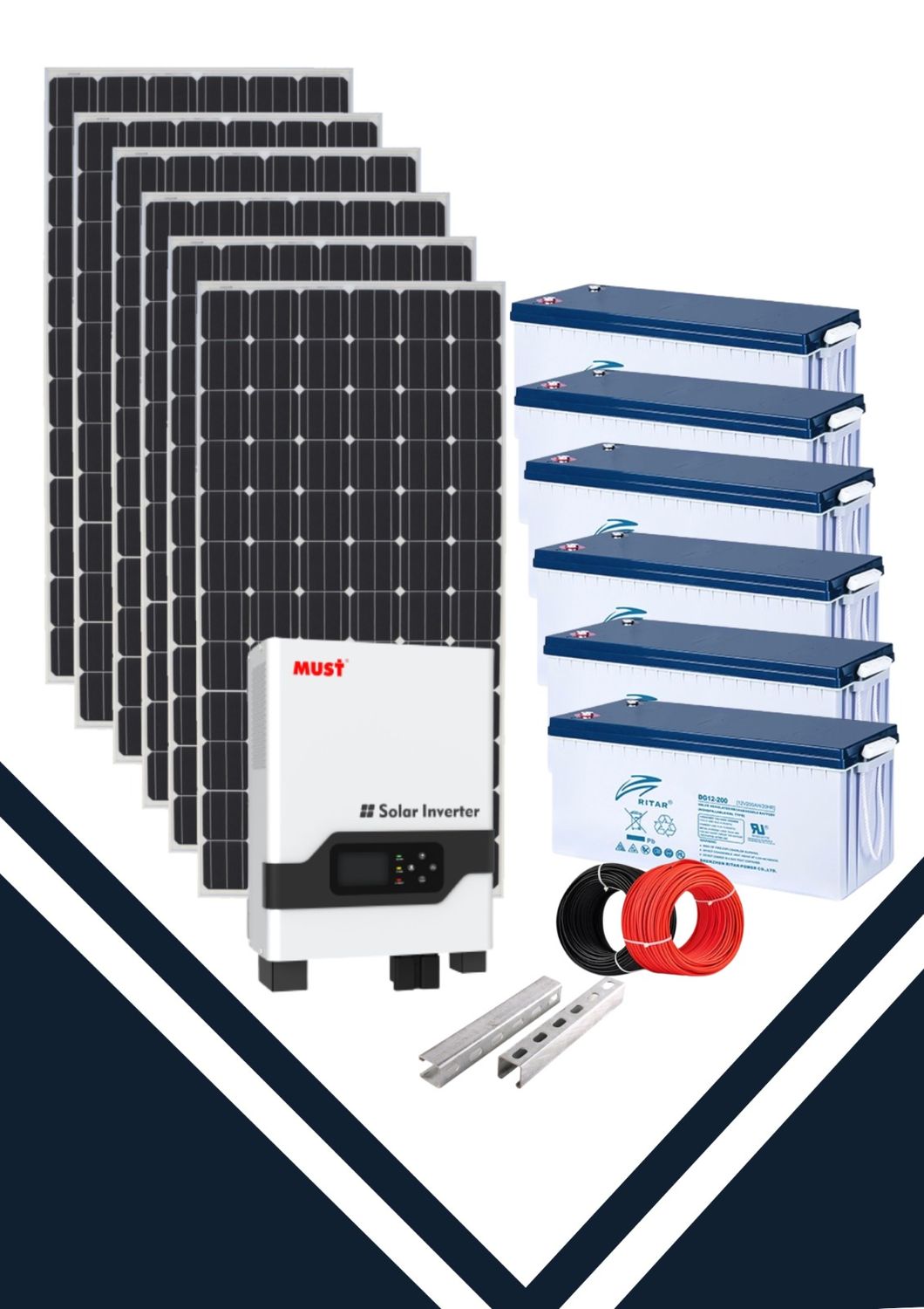 5 Kilowatts Backup Solar Complete Package