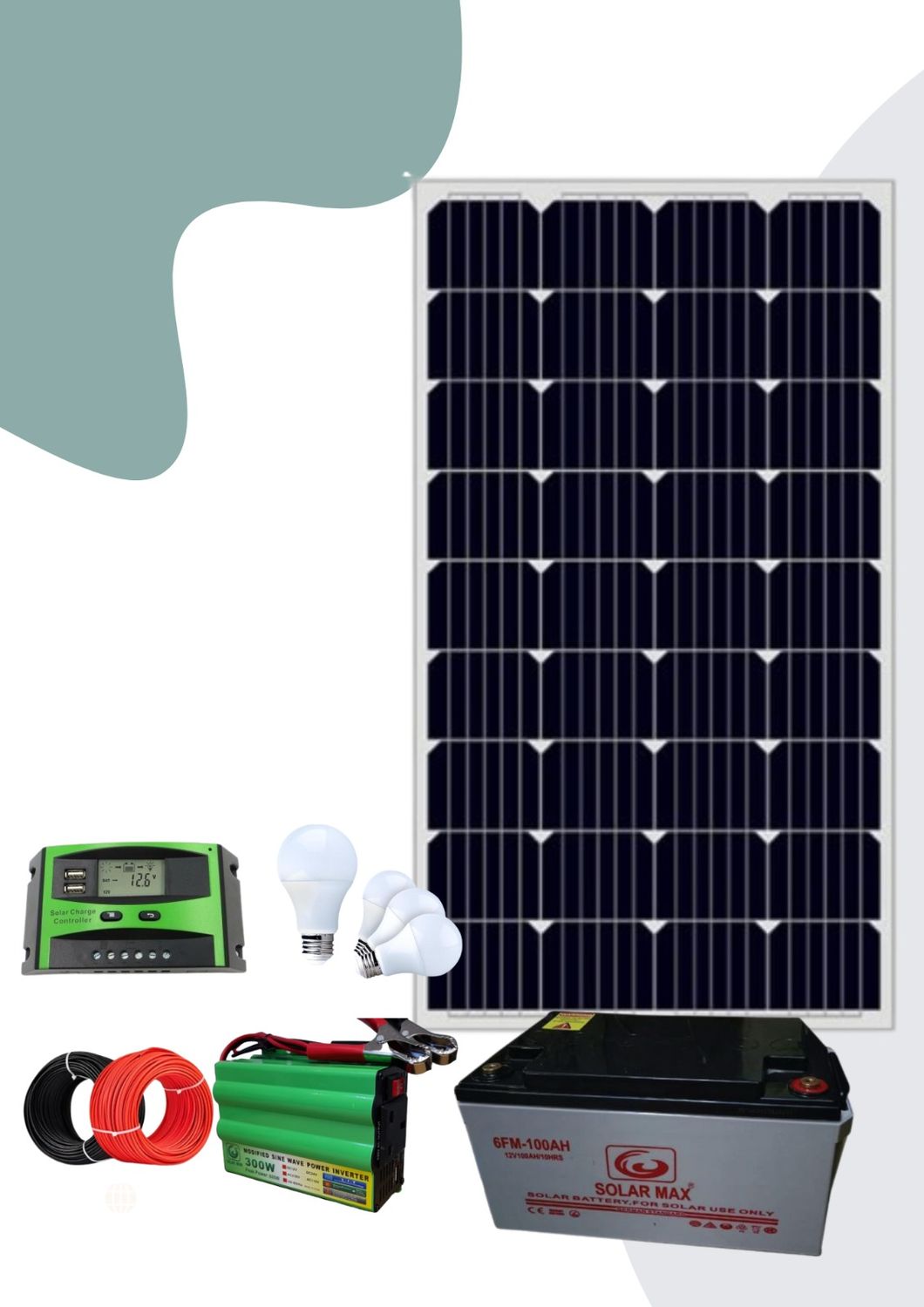 150 Watts Complete Solar kit