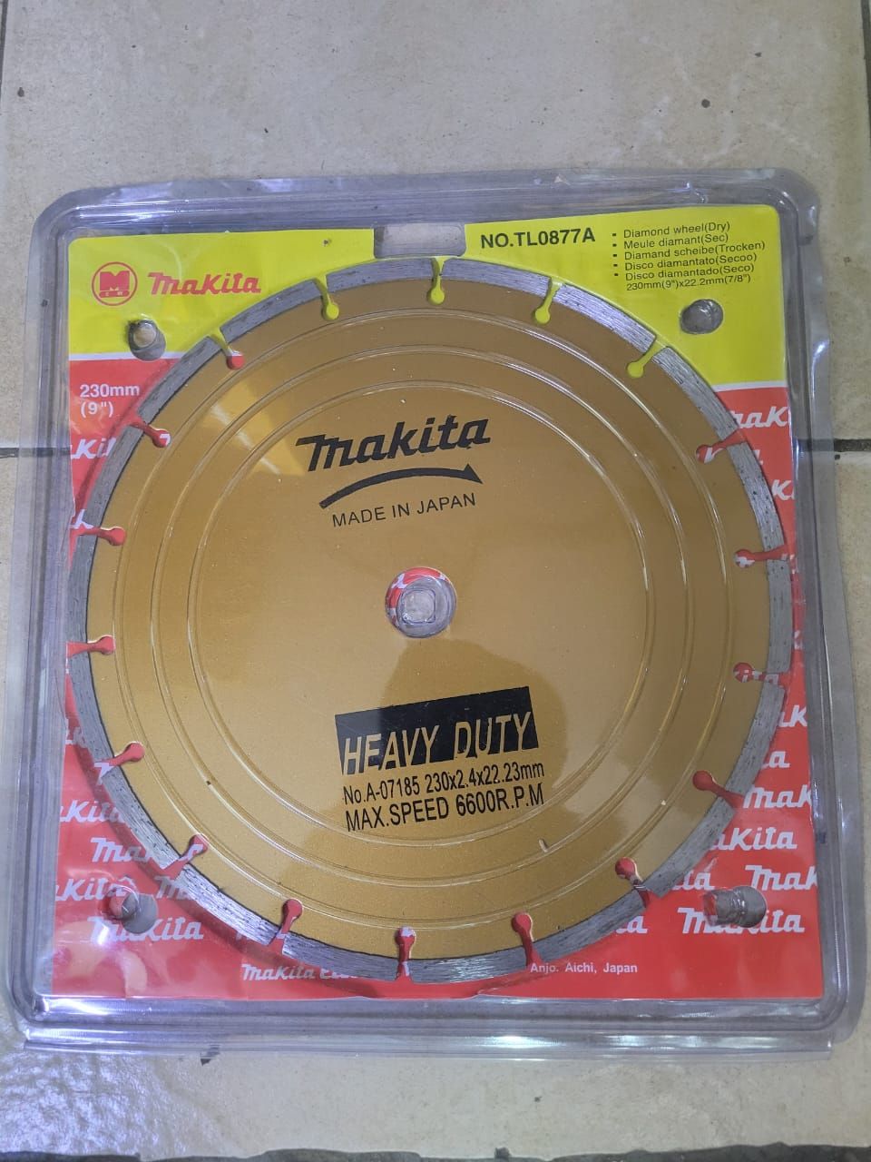 9&quot; Makita Diamond Cutting Disk