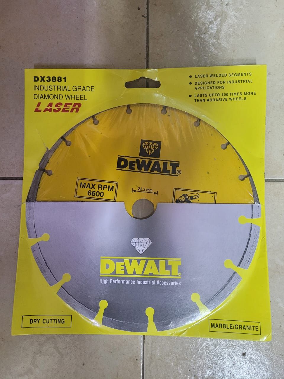 9&quot; Dewalt Diamond  Cutting Disk