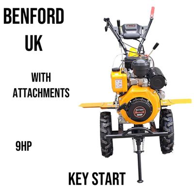 Benford UK 9HP Key Start Diesel Engine Walking Tractor