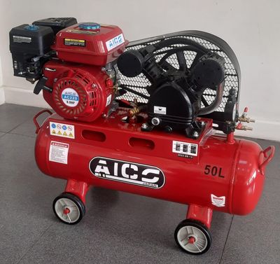 Aico Japan compressor ENGINE DRIVEN Double Piston 8.0hp Engine  50 Litres