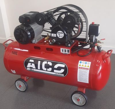 Aico Japan compressor ELECTRIC DRIVEN 3hp Motor Double Piston 100 Litres