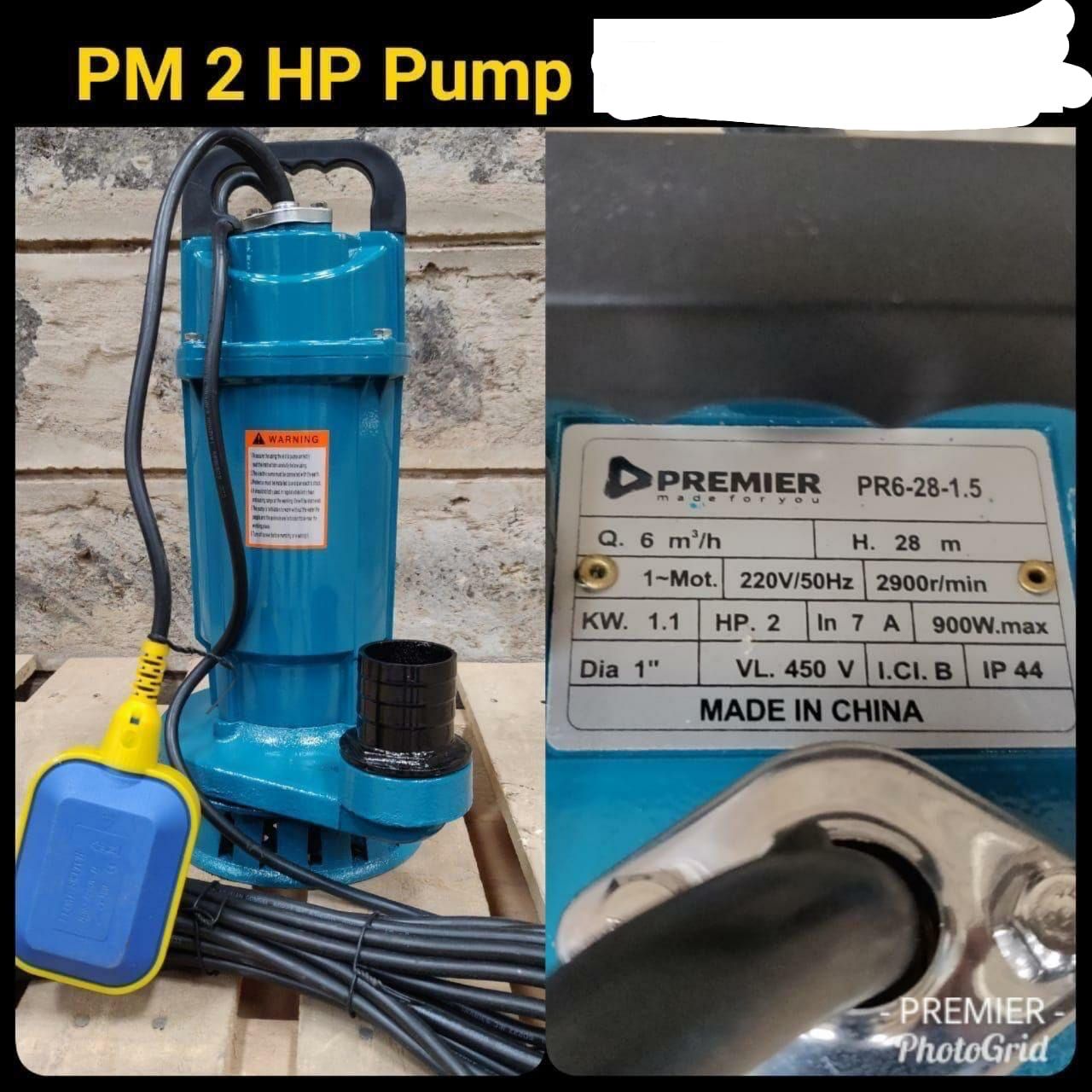 Premier 2hp 28m 6m³/h Electric Submersible Water Pump