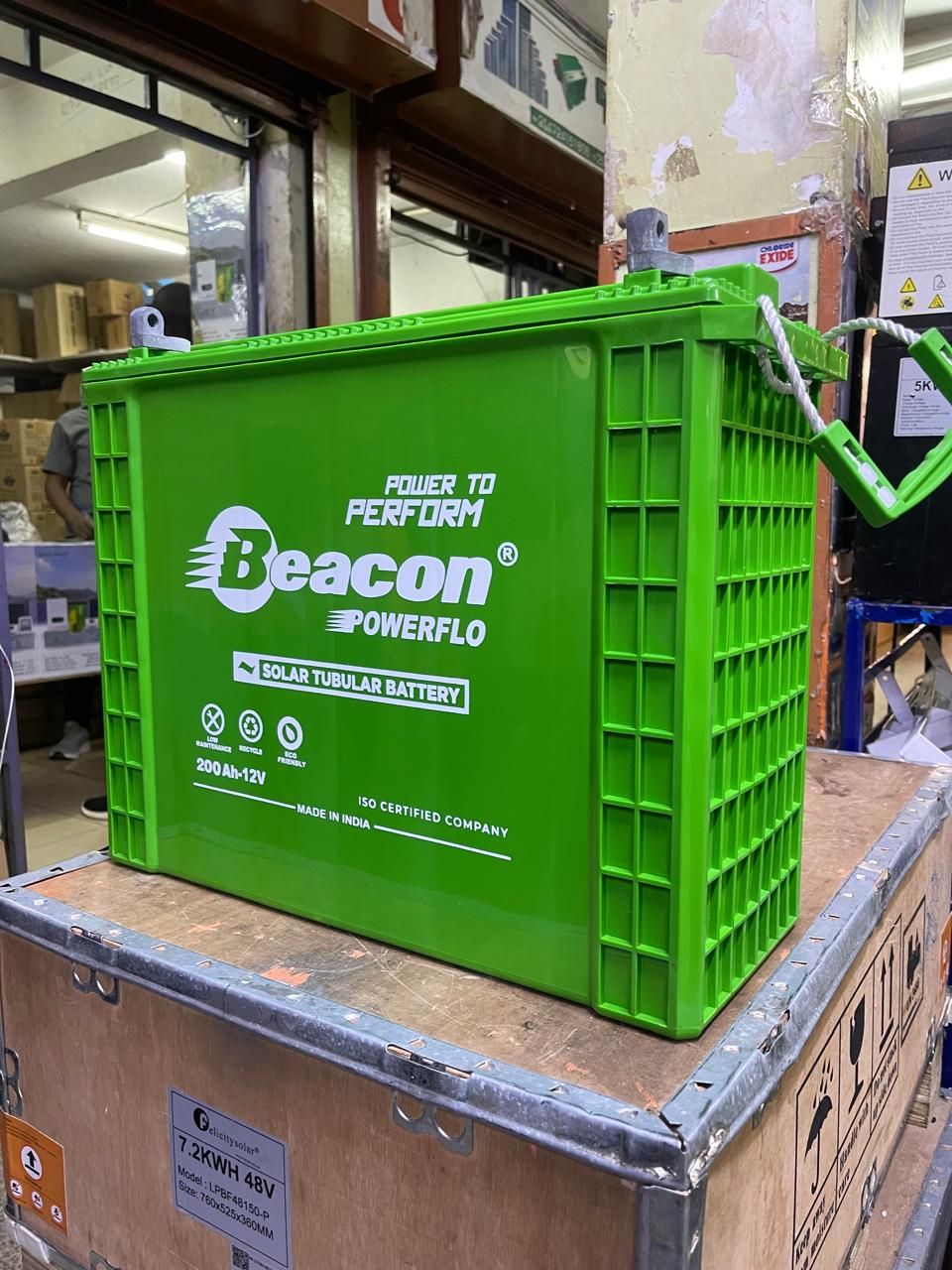 Beacon Solar Series ProFlo 12v 200ah Tall Tubular Solar Battery