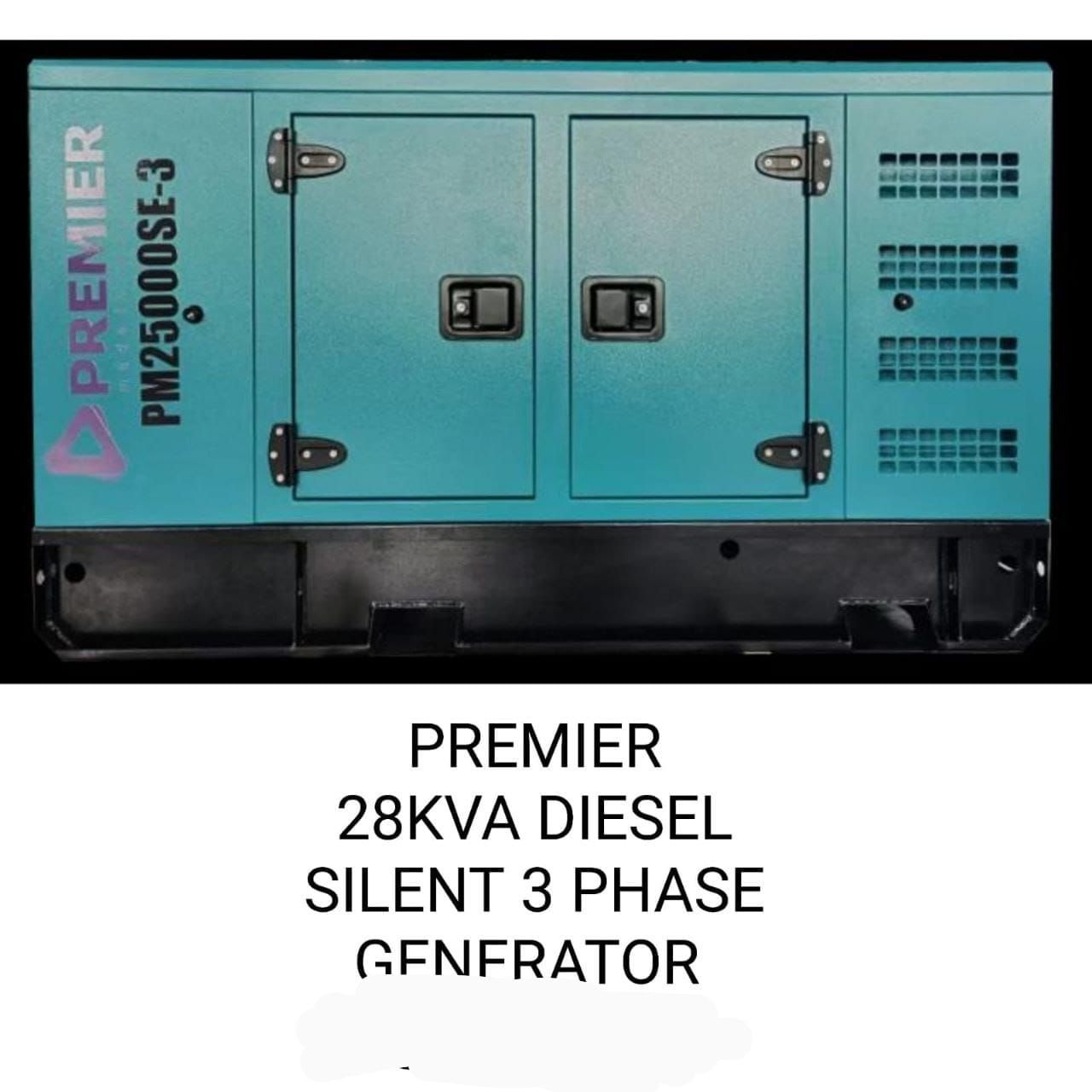 28Kva 3-Phase Premier Silent Diesel Generator with ATS
