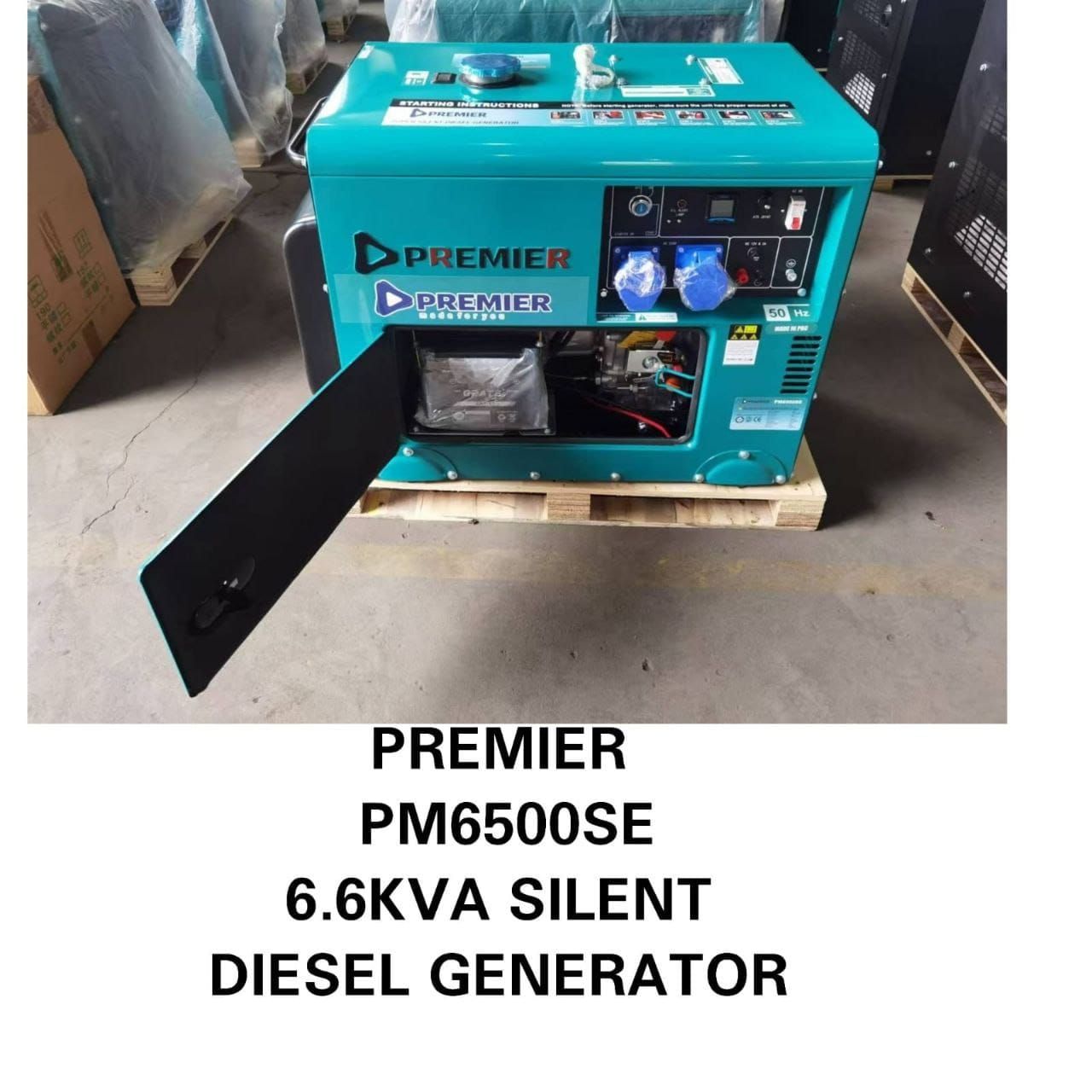 6.6Kva Premier PM6500SE Silent Diesel Generator
