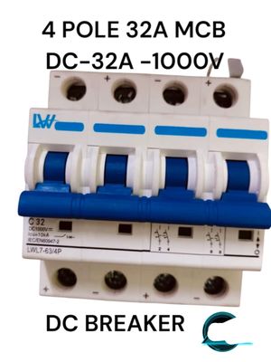 1000V/32 Amps DC Circuit Breaker (MCB) 4-Pole