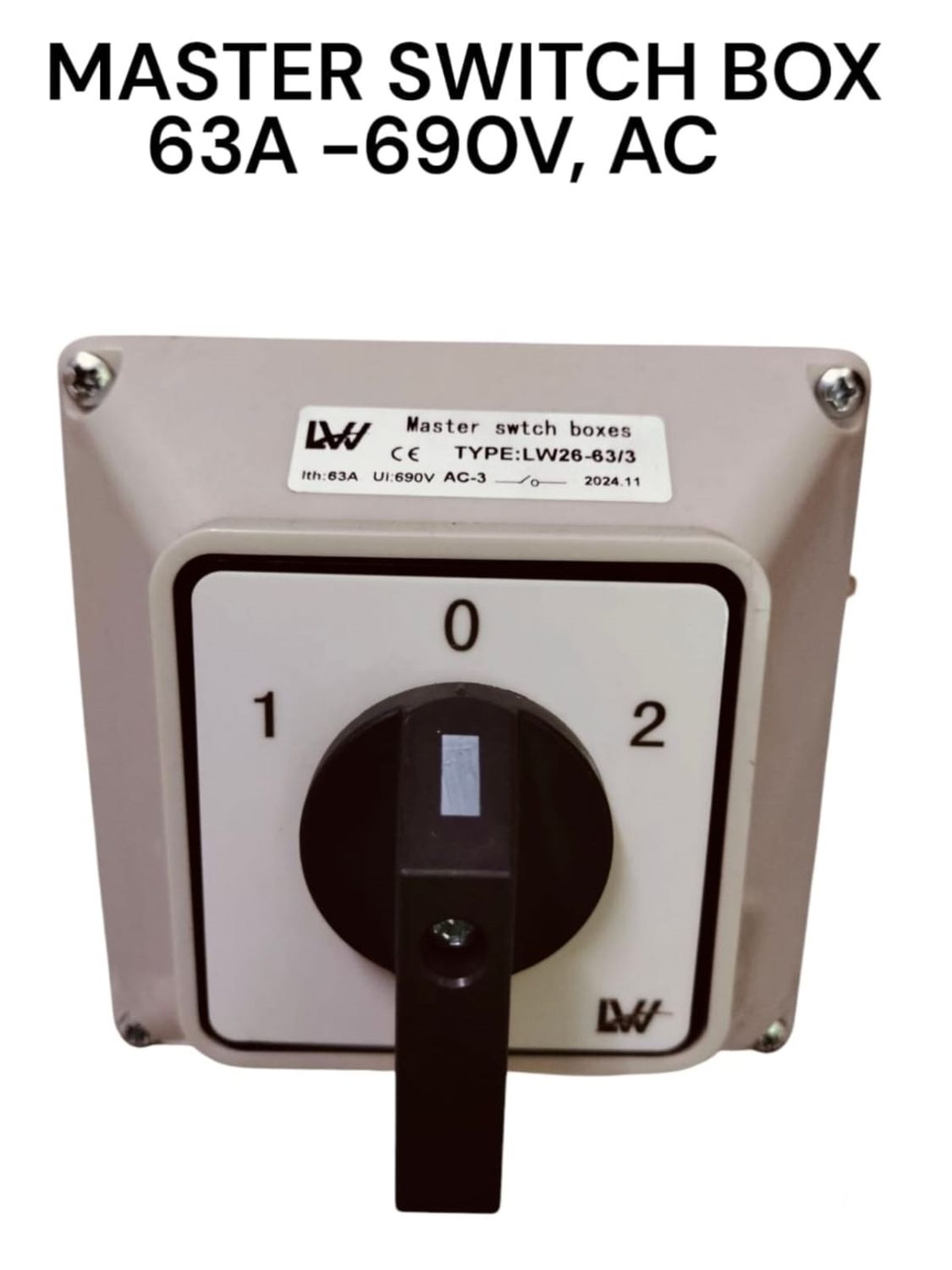 Master Switch Box 63 Amps