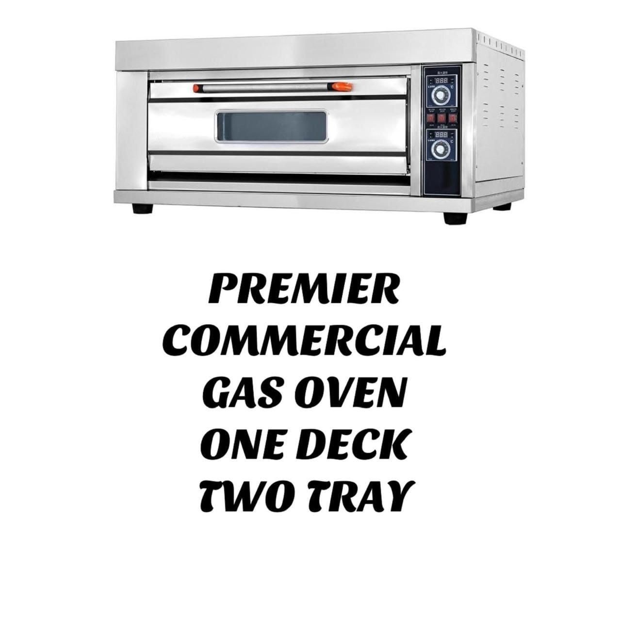 Premier Italy Commercial One Deck Two Tray Gas Oven