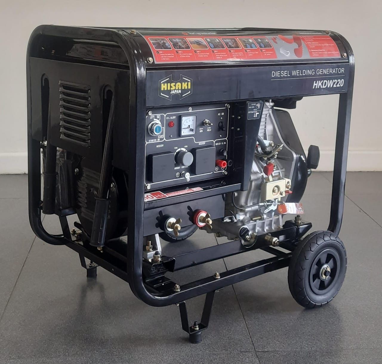 HKDW220 Hisaki Japan DIESEL WELDER GENERATOR 7.5kva key 🔑 Start