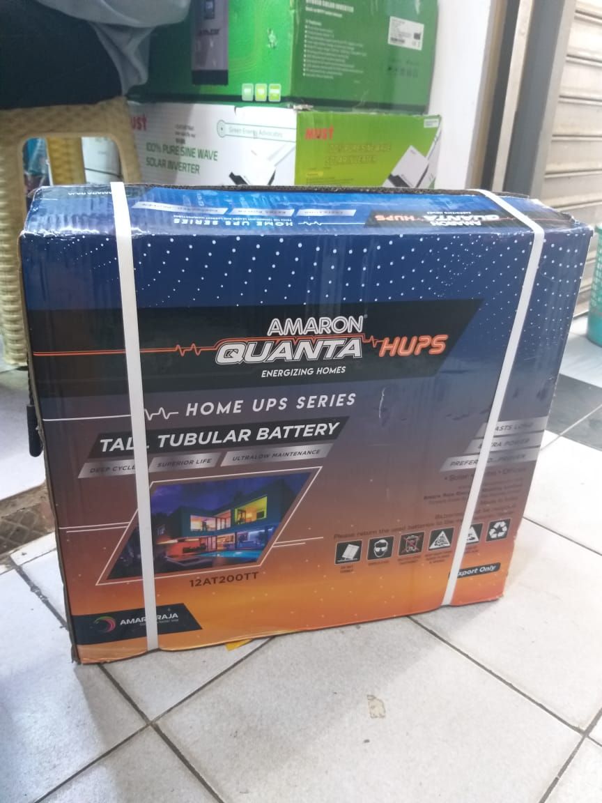 Amaron Quanta 12v 200ah Tall Tubular Solar Backup Battery