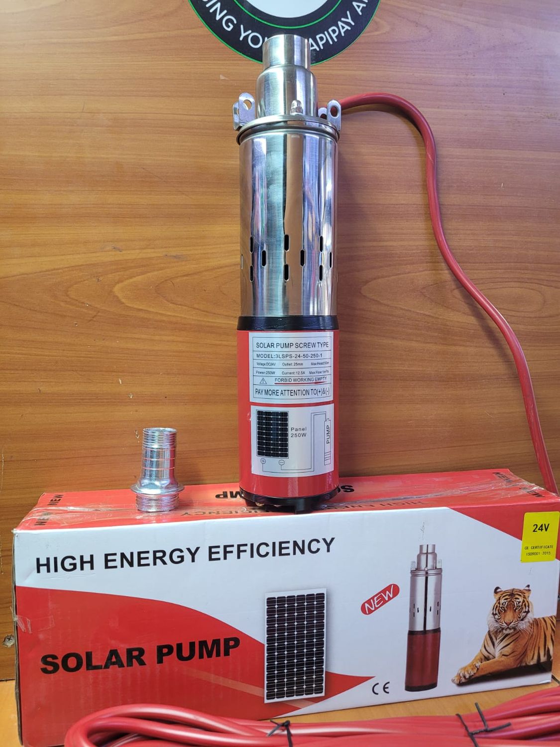 250watts dc solar pump  24volts 50mtrs