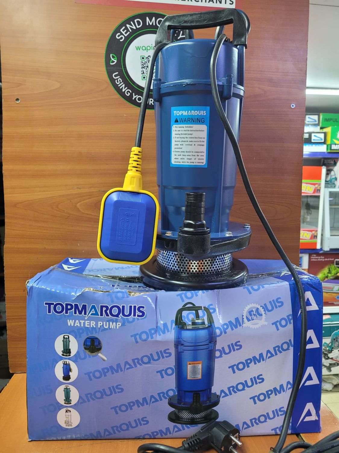 QDX Topmarquis 1.0hp electric submersible pump 32mtrs.