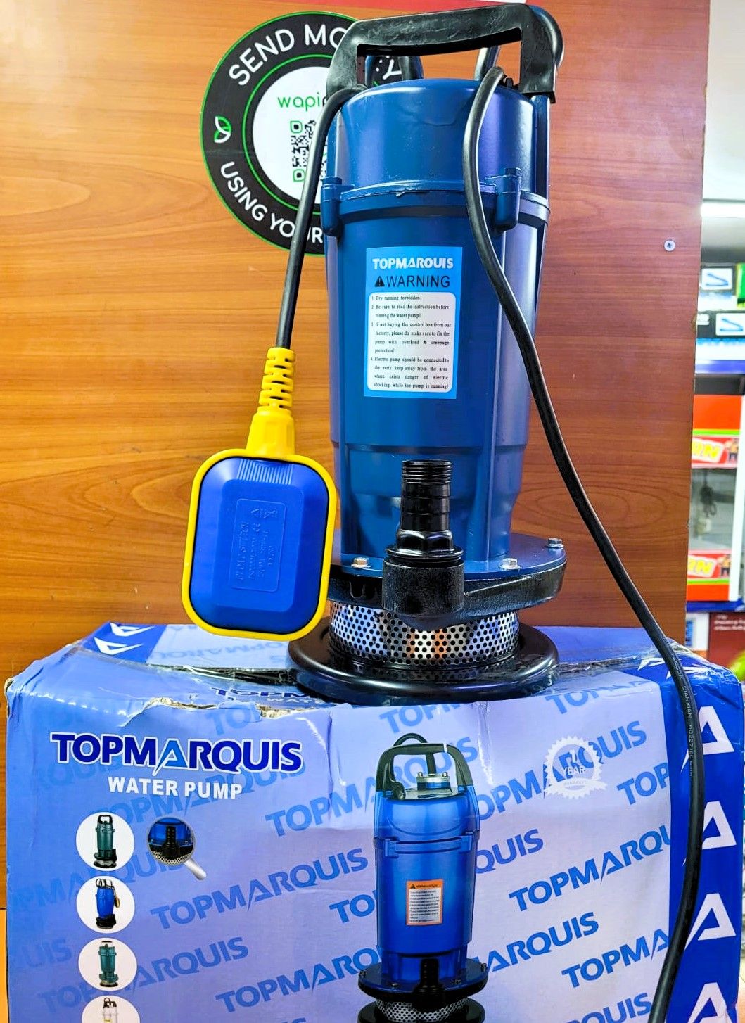 QDX Topmarouis 0.5hp electric submersible waterpump 17M.