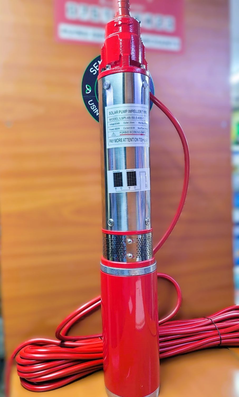 48v 400w dc solar submersible waterpump 50m