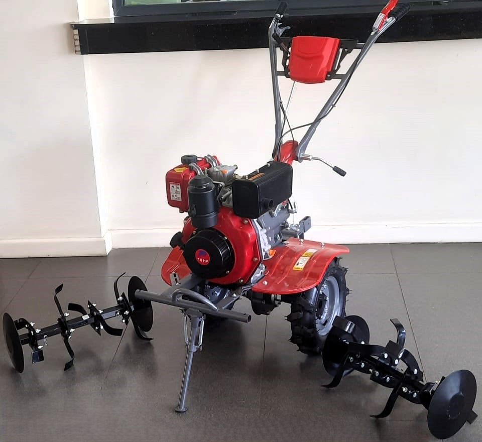 JIADI JD Power Tiller PETROL  POWERED  7.5hp Engine comes with TWO TILLERS