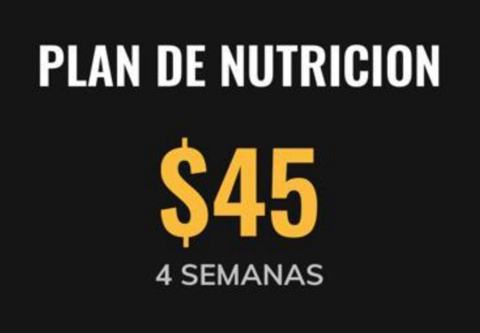 Plan de Nutricion