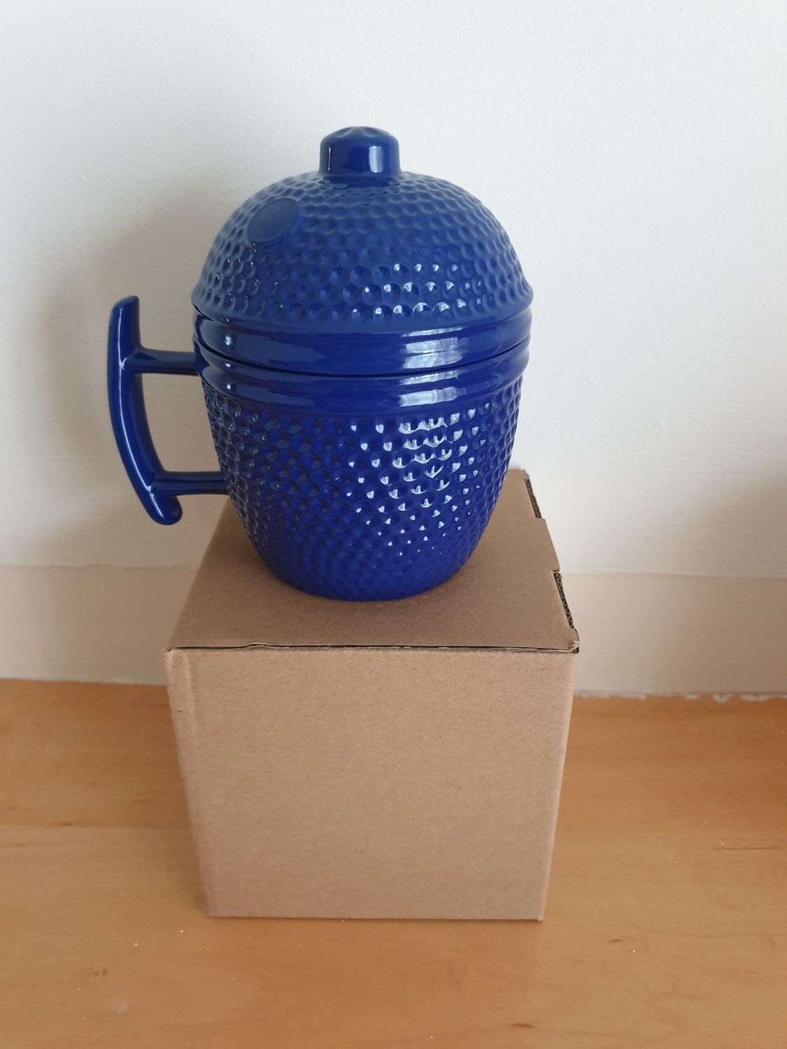 Blue kamado mug