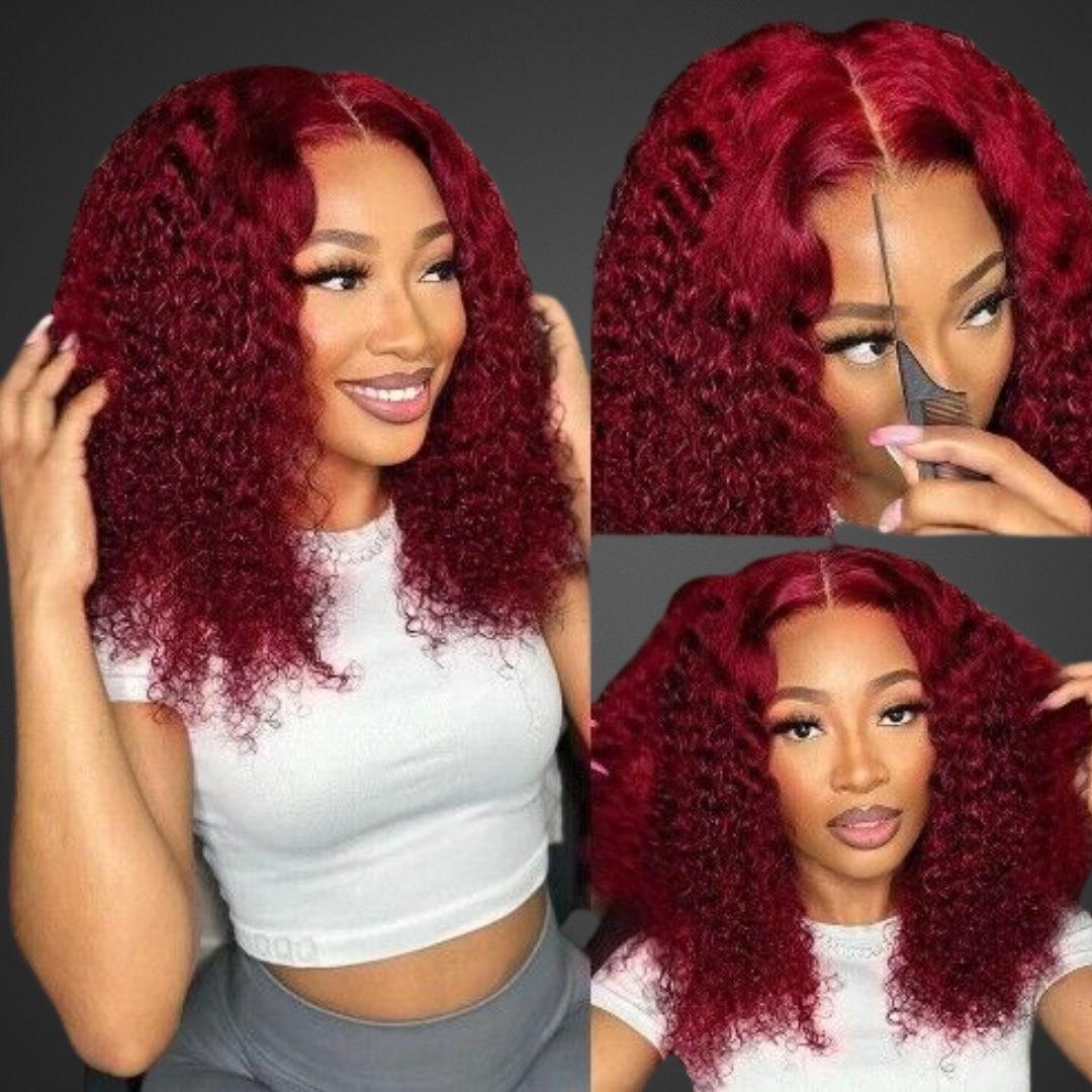 Closure Wig - Deep Curl 16&quot;