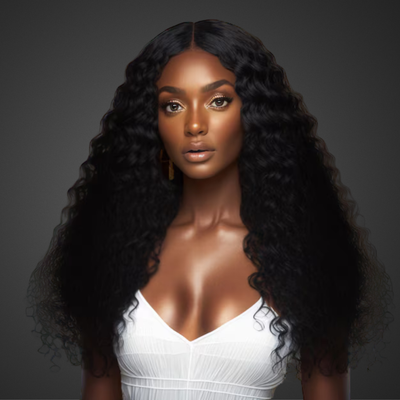 Closure Wig - Deep Wave 24&quot;