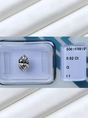 Diamant Naturel sous Scellé IGI — 0.82 ct — Marquise Brillant (Couleur G)