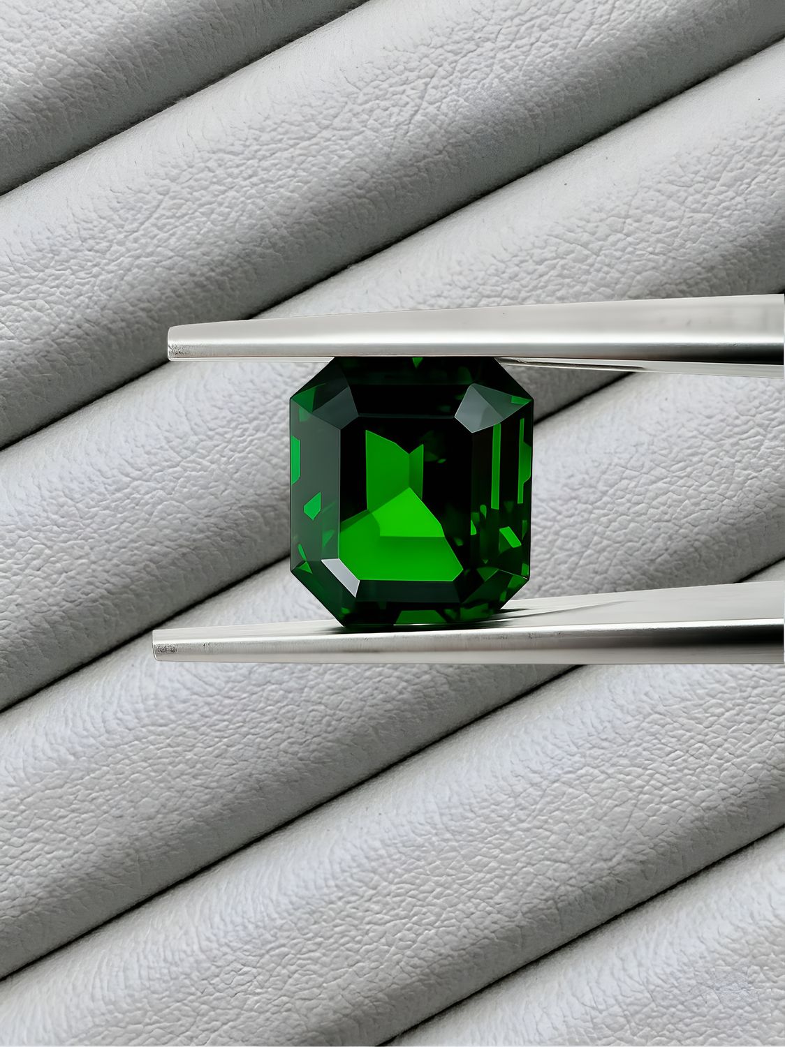 Tsavorite Tanzanie 2.34 cts - Vivid Green - Taille Octogone - Certifiée GFCO Gem Lab switzerland