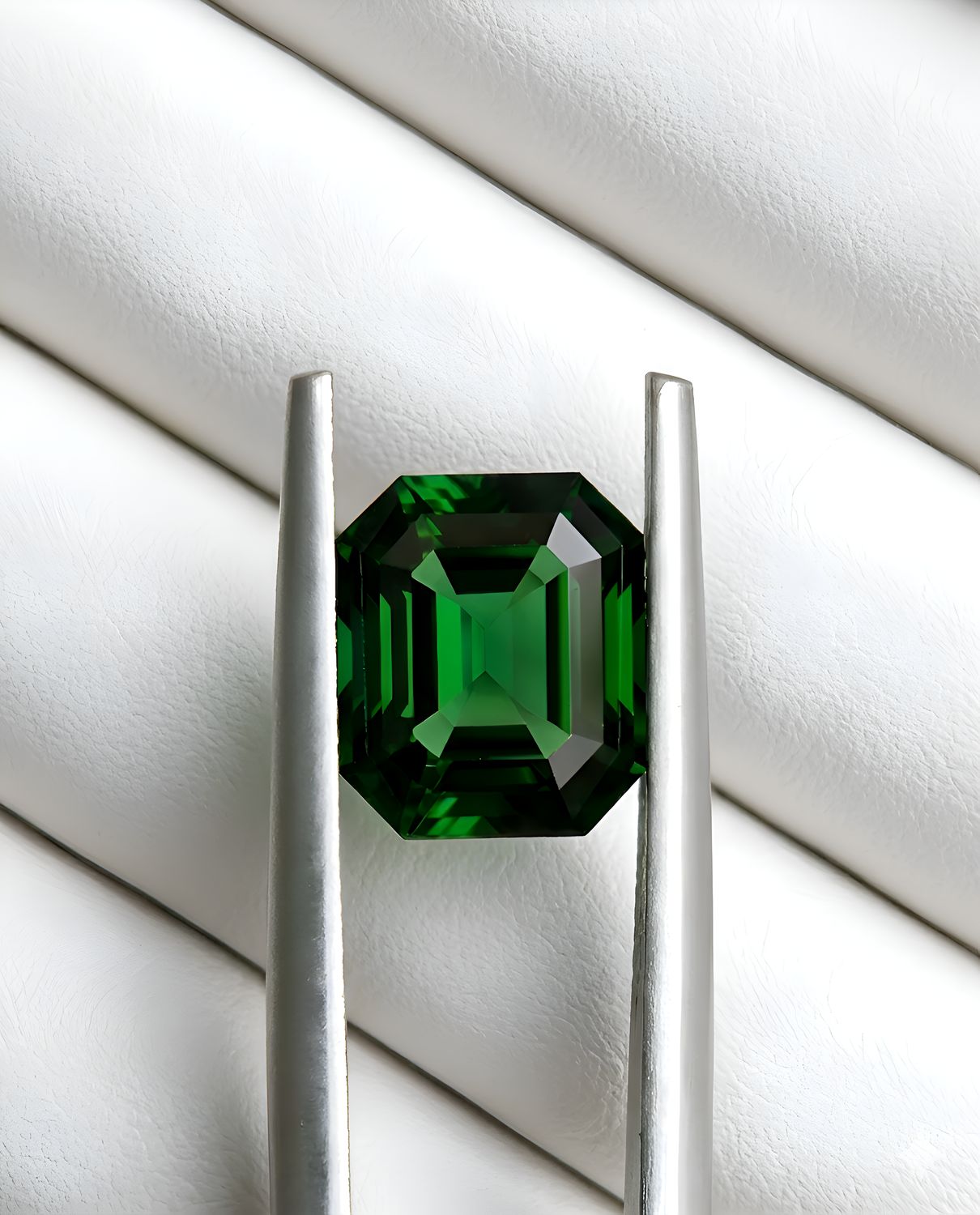 Tsavorite Tanzanie 2.34 cts - Vivid Green - Taille Octogone - Certifiée GFCO Gem Lab switzerland