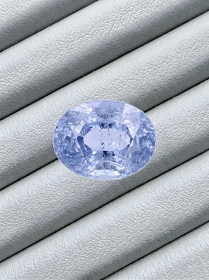 Saphir Naturel bleu clair - Non Chauffé - 1,38 ct - certifié