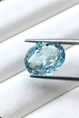 Aigue-Marine naturelle - 2,52 ct - Origine Brésil clarté VVS certifié Ilumina Diamant