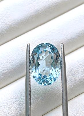 Aigue-Marine naturelle - 2,52 ct - Origine Brésil clarté VVS certifié Ilumina Diamant