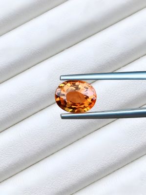 Tourmaline Naturelle - 1.62Cts orange doré- Afghanistan certifié