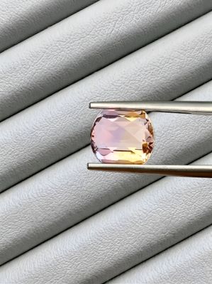 Amétrine naturelle du Bolivie violet jaune - 3.30 cts - Non Chauffé - certifié Ilumina Diamant