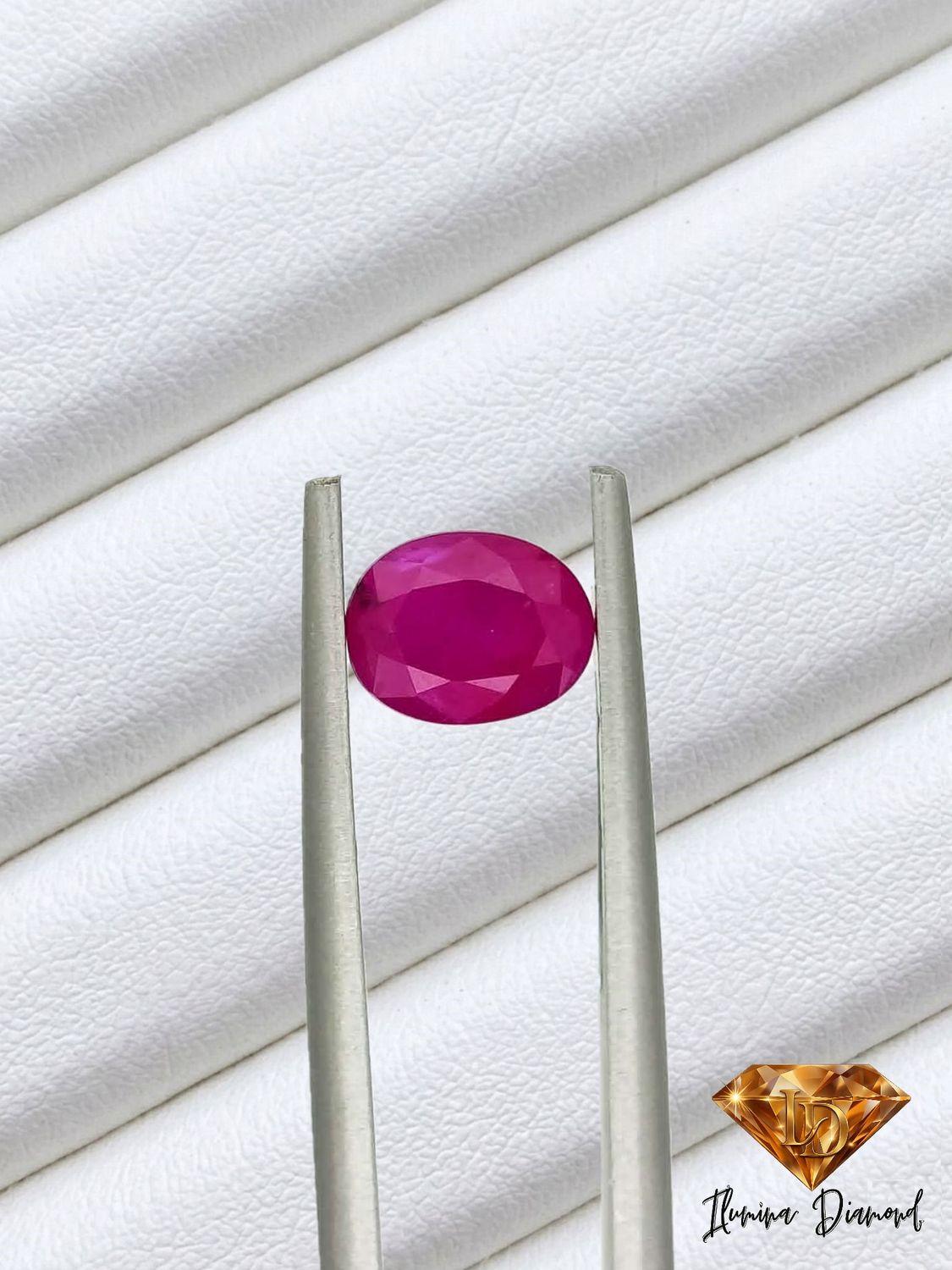 Rubis Naturel 1.49cts - Deep pink red- Certifié AIG
