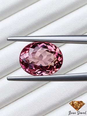 Tourmaline Naturelle  VVS - 2.95Cts - couleur rose Afghanistan certifié