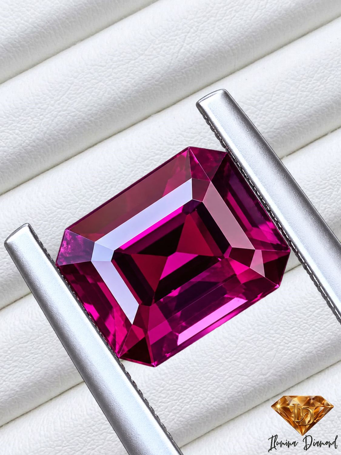Grenat Rhodolite naturel 1.42 cts Sri Lanka certifié Ilumina Diamant