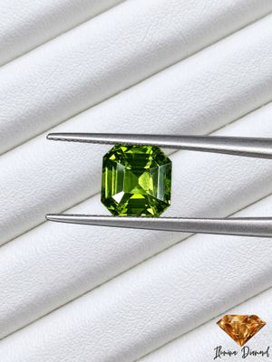 Zircon naturel - 1.94 cts - vert du Sri Lanka certifié Ilumina diamant