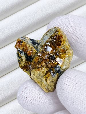 Natural vesuvianite on matrix, 81.44 carats, Afghanistan