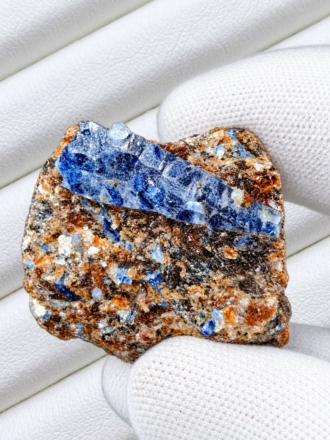 Rough Blue Sapphire on Mica Matrix 219.17 ct