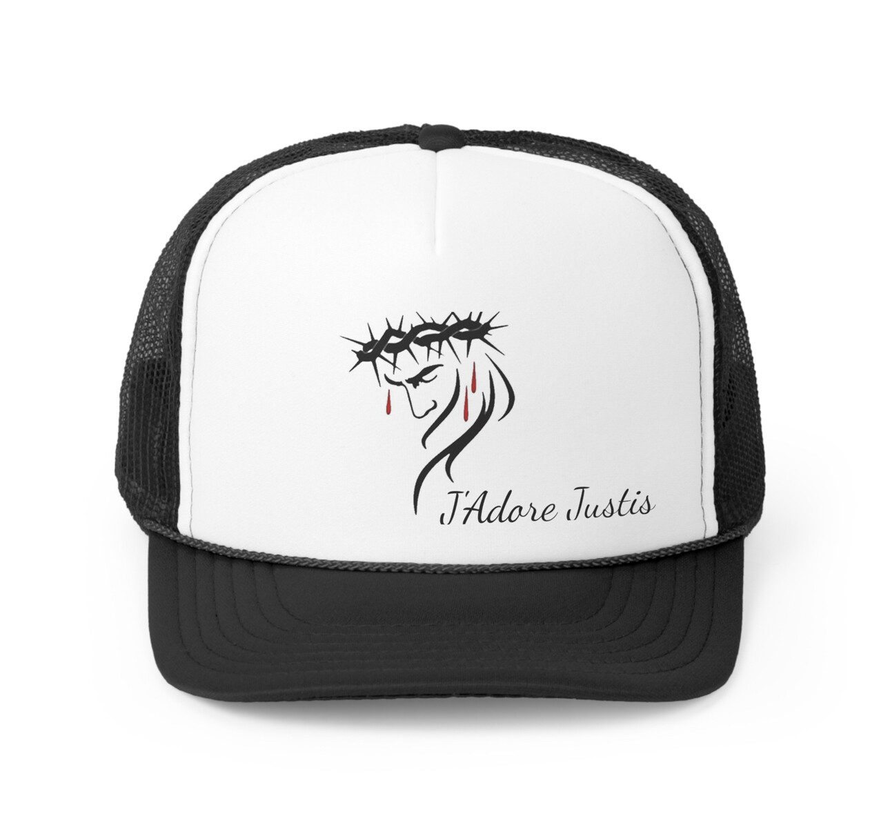 J’Adore Justis ‘Jesus loves you’ Trucker Cap