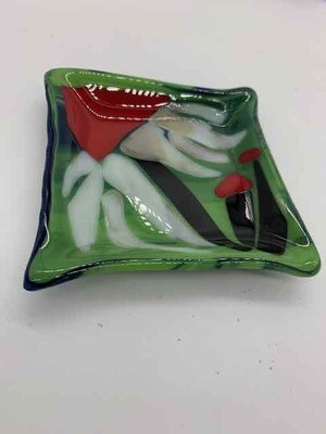 Daisy glass dish