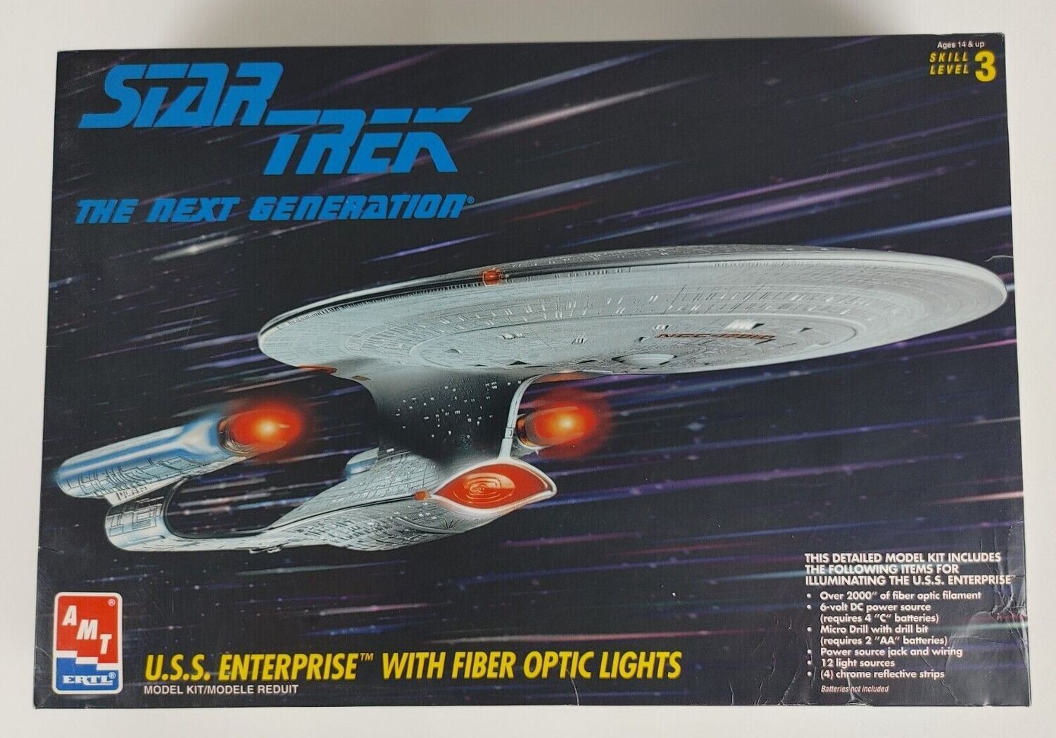 Star Trek: The Next Generation U.S.S. Enterprise with Fiber Optic Lights