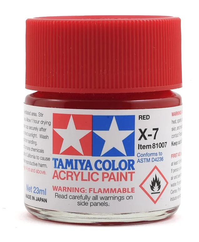 X-7 Red Acrylic Paint