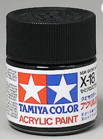 X-18 Semi Gloss Black Paint
