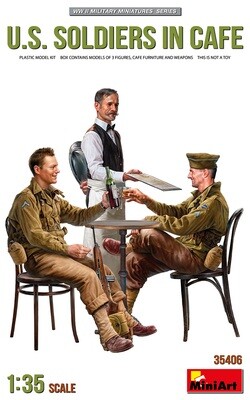 US Soldiers having a Glass of Wine