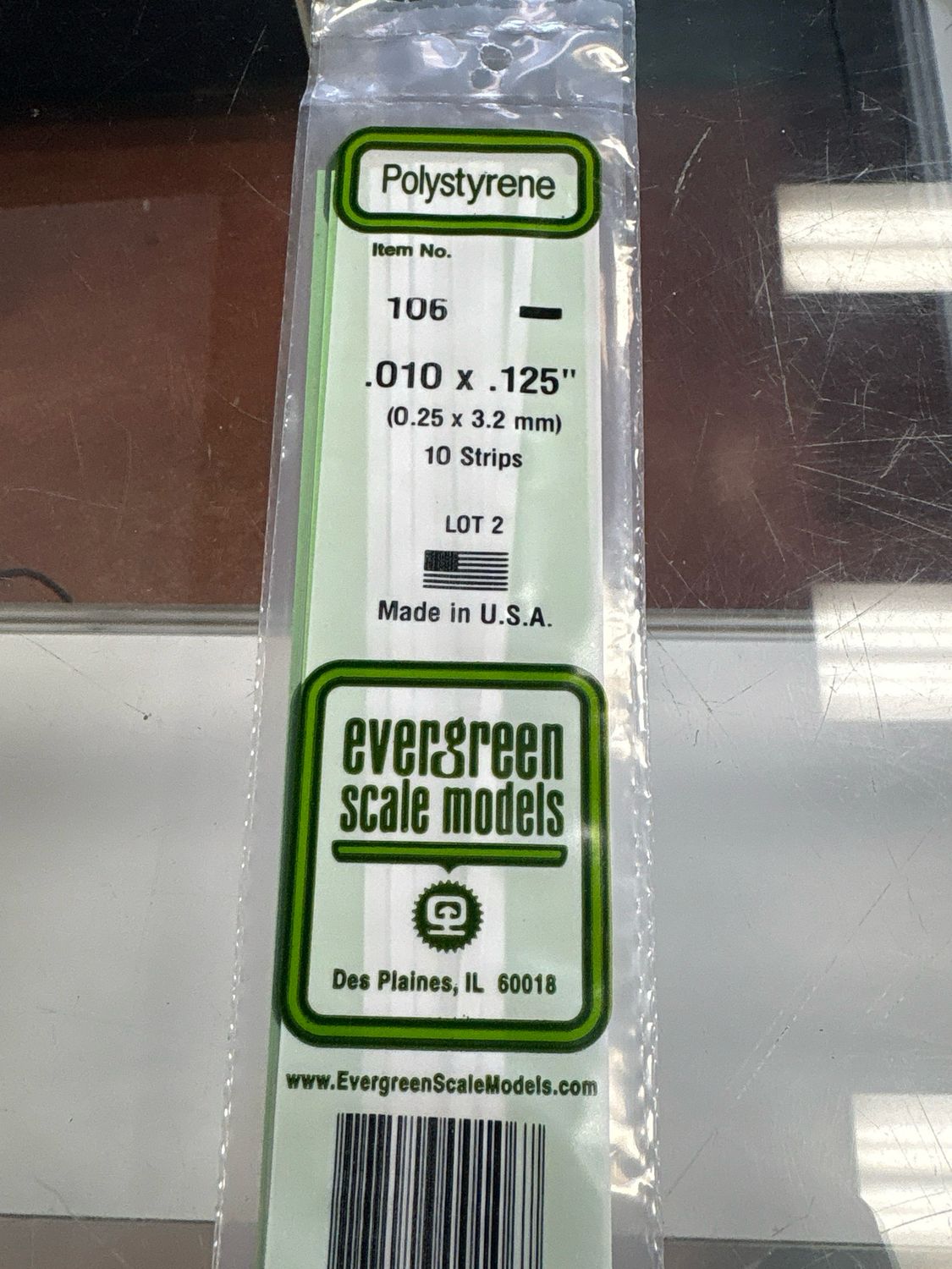 Evergreen Polystyrene #106 Evergreen Polystyrene #106