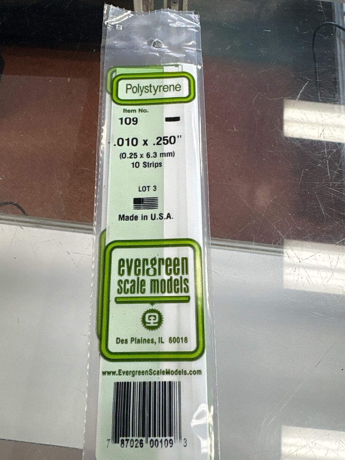 Evergreen Polystyrene #109 Evergreen Polystyrene #109